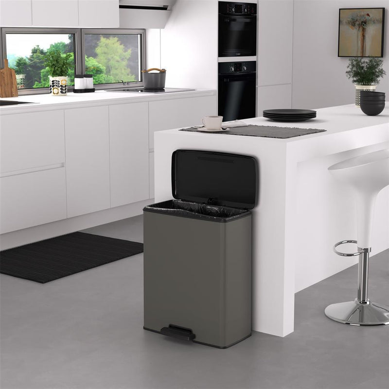 Load image into Gallery viewer, Curver decobin pedaalemmer 65l cool grey
