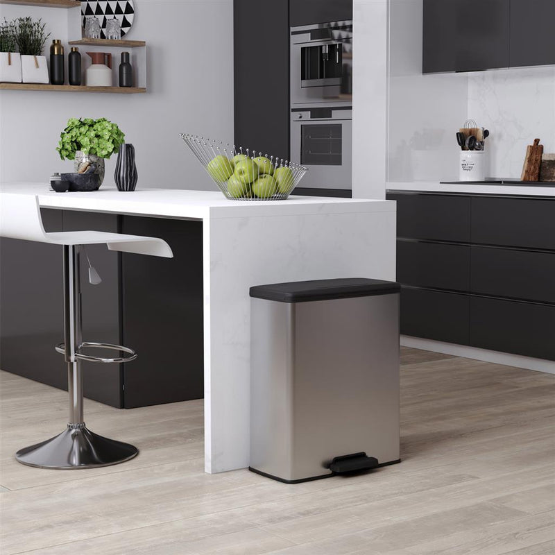 Load image into Gallery viewer, Curver decobin pedaalemmer 65l zilver metallic
