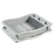 Curver afdruiprek op plateau 48x38x10.5 cm lichtgrijs