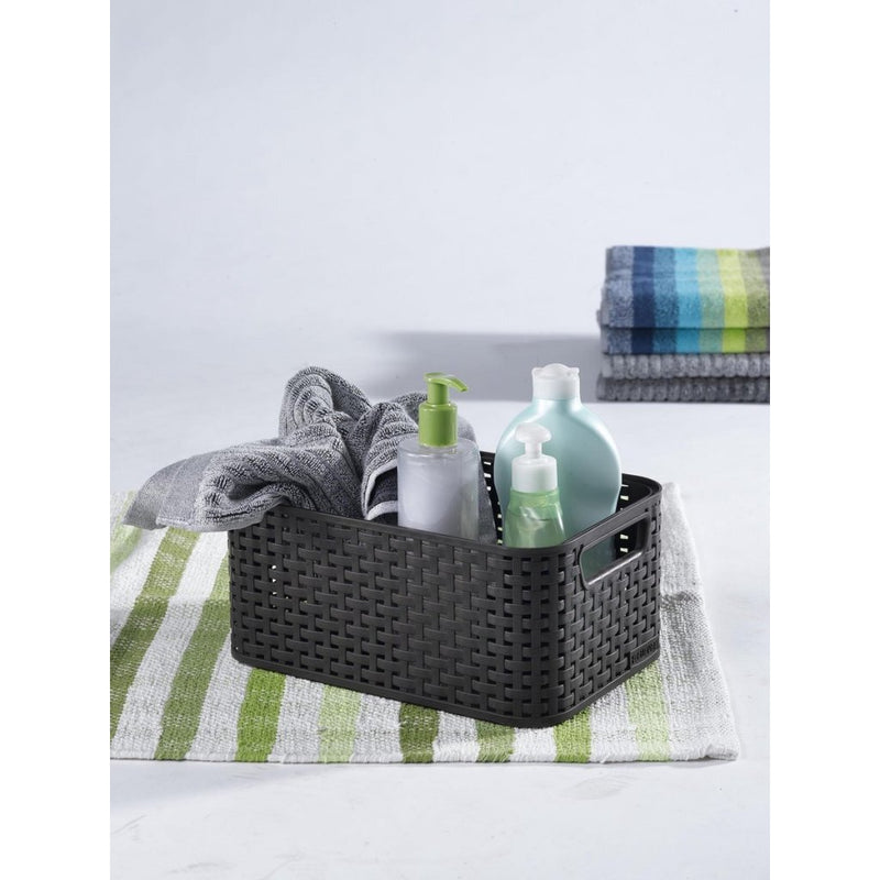 Load image into Gallery viewer, Curver style opbergmand maat s 6 l antraciet | 2 stuks
