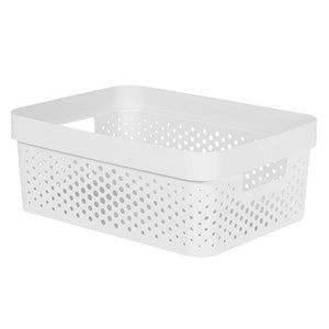 Curver infinity recycled dots opbergbox - 11l - wit