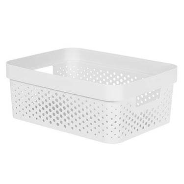 Curver infinity recycled dots opbergbox - 11l - wit
