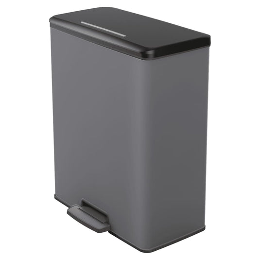 Curver pedaalemmer deco duo 26+26 l koelgrijs