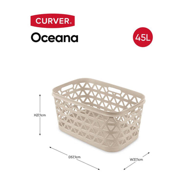 Curver oceana heupwasmand 45l 57x37x27cm