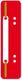 Kangaro - snelhechterstrip - rood - 2-gaats - doos a 100