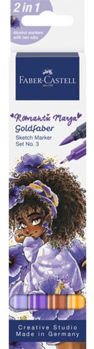 Faber-castell sketchmarker - goldfaber set nr.3 romantic manga collection - fc-164733