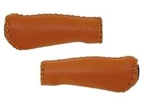 Velo handles leather 2x135 set brown