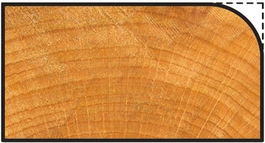 Wolfcraft kwartronde frees | r=10 | ø35mm | 1 stuk - 3266000