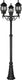 Trio elvo - paalverlichting - zwart mat - excl. 3x e27 4 w - zwenkbaar - buitenverlichting - ip44
