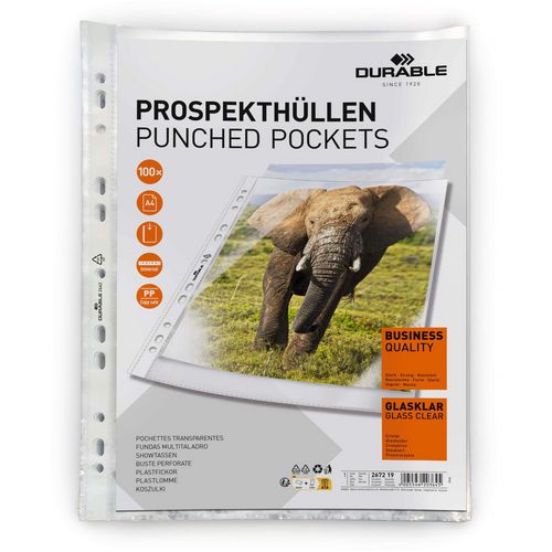 Geperforeerde showhoezen durable transparant