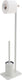 Sealskin brix toiletbutler vrijstaand - toiletborstel met houder - wc rolhouder zonder klep - wit
