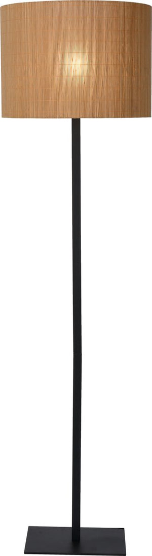 Lucide magius - vloerlamp - ø 42 cm - 1xe27 - naturel - japandi