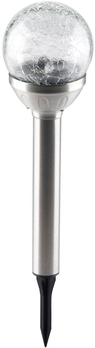 Grundig solar tuinlamp - glazen bol - op zonne-energie - 25 cm - tuinverlichting