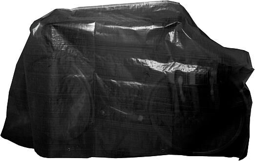 Load image into Gallery viewer, VK Fietsbeschermhoes (11) Hoeshousse zwart z ringen
