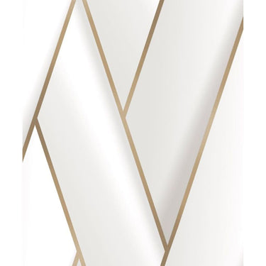 Dutch wallcoverings behang geometric wit en goudkleurig