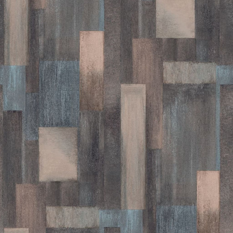 Load image into Gallery viewer, DUTCH WALLCOVERINGS DUTCH WALLCOVERINGS Behang Wood blauw en bruin
