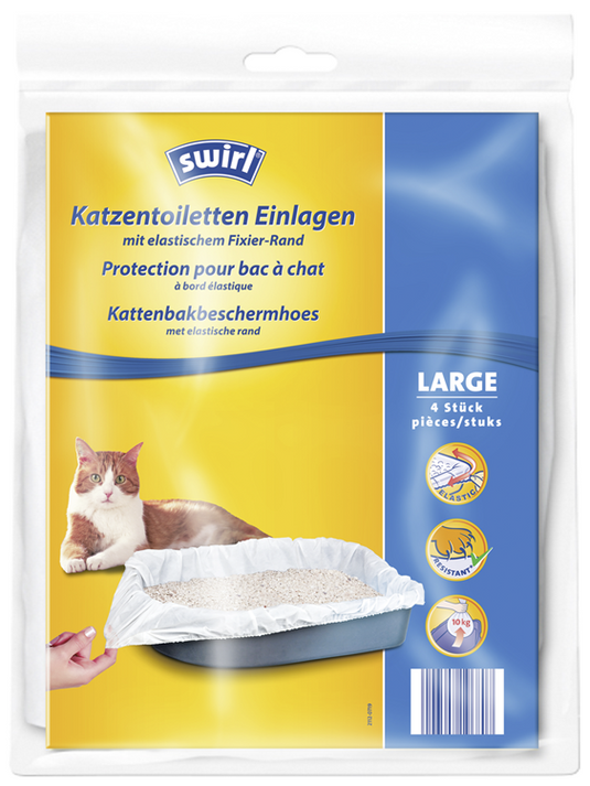 Swirl? 1070730 - swirl kattenbakhoes l kattenbakbeschermhoes maat l | 8 stuks