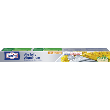 Toppits 1070764 - alu foil 10m x 44cm alu folie 10m xl | 12 stuks