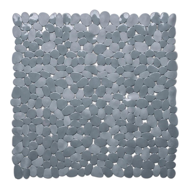 Load image into Gallery viewer, Wicotex douchemat antislip stones 53x53cm grijs

