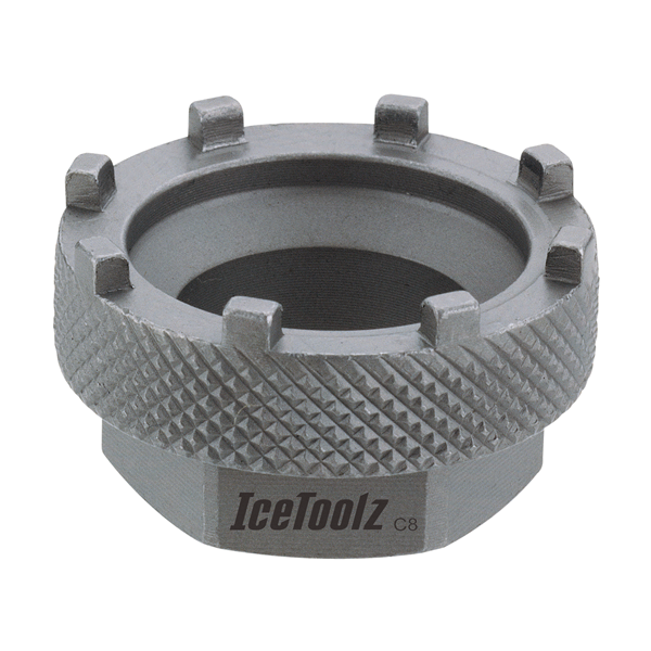 Load image into Gallery viewer, trapas gereedschap 8-noks Shimano + Isis zwart
