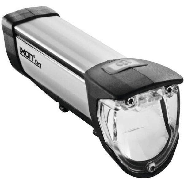 Load image into Gallery viewer, Busch müller verlichtingsset busch und müller ixon core + ixxi achterlicht usb oplaadbaar 50 lux - zwart zilver

