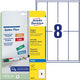 Magneetetiketten avery zweckform 140 x 50 mm wit