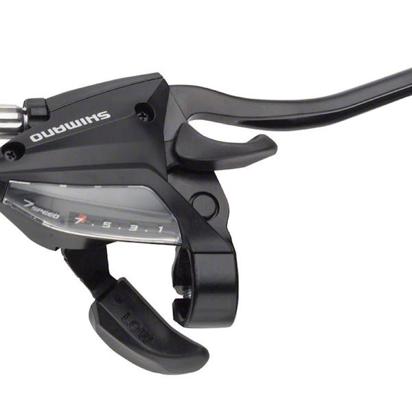Shifter with brake lever 7 speed Shimano ST-EF500-4 (front right) 4 fingers - black