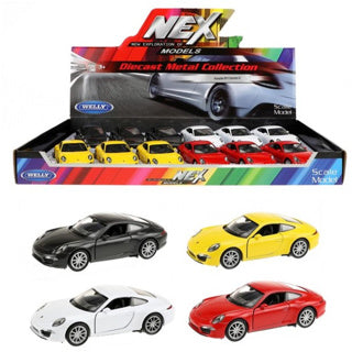 Load image into Gallery viewer, Welly auto die cast porsche 911 carrera s 4 assorti | 12 stuks
