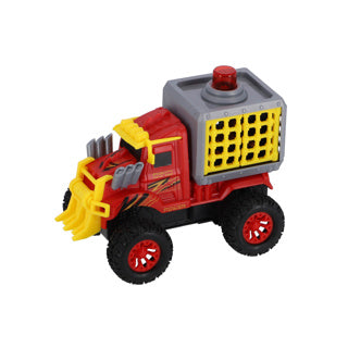 Load image into Gallery viewer, No brand truck met dino in kooi met licht en geluid 17 cm | 2 stuks
