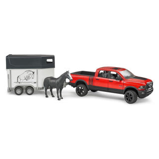 Load image into Gallery viewer, Bruder | 2501 ram 25 | power wagon | met paardenaanhanger en 1 paard
