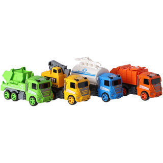 Diecast truck frictie 4 assorti | 12 stuks