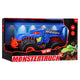 Rapid wheels monstertruck dino blauw met licht en geluid | 2 stuks