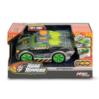 Nikko speelgoed auto road rippers afterburner - mean green - speelgoedvoertuig - 22 cm met licht en geluid - vanaf 3 jaar