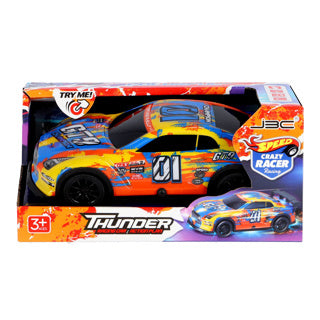 No brand auto thunder met licht en geluid crazy racer | 4 stuks