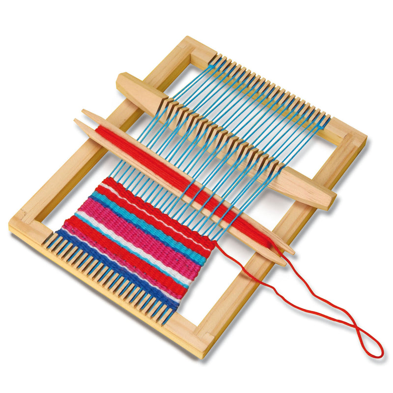 Load image into Gallery viewer, Ses weefset hobbyset met weefraam en garen
