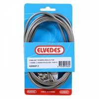 Load image into Gallery viewer, Trommelrem kabelkit Elvedes 1700mm 2250mm RVS - zilver (op kaart)
