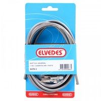 Gear cable set Elvedes 1700 / 2250 mm universal Sturmey Archer stainless steel - silver (on card)