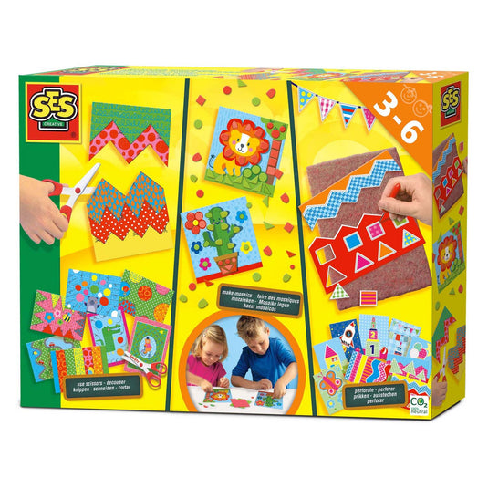 Ses ik leer knippen, mozaïeken en prikken