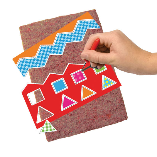 Ses ik leer knippen, mozaïeken en prikken