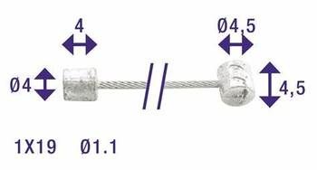 Elvedes versnelling binnenkabel rvs nexus sa sram 2.25m