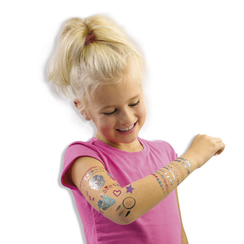Load image into Gallery viewer, Ses creative - hobby pink - 3 in 1 glamour tattoos - knutselen meisjes - biologisch afbreekbaar - vanaf 5 jaar
