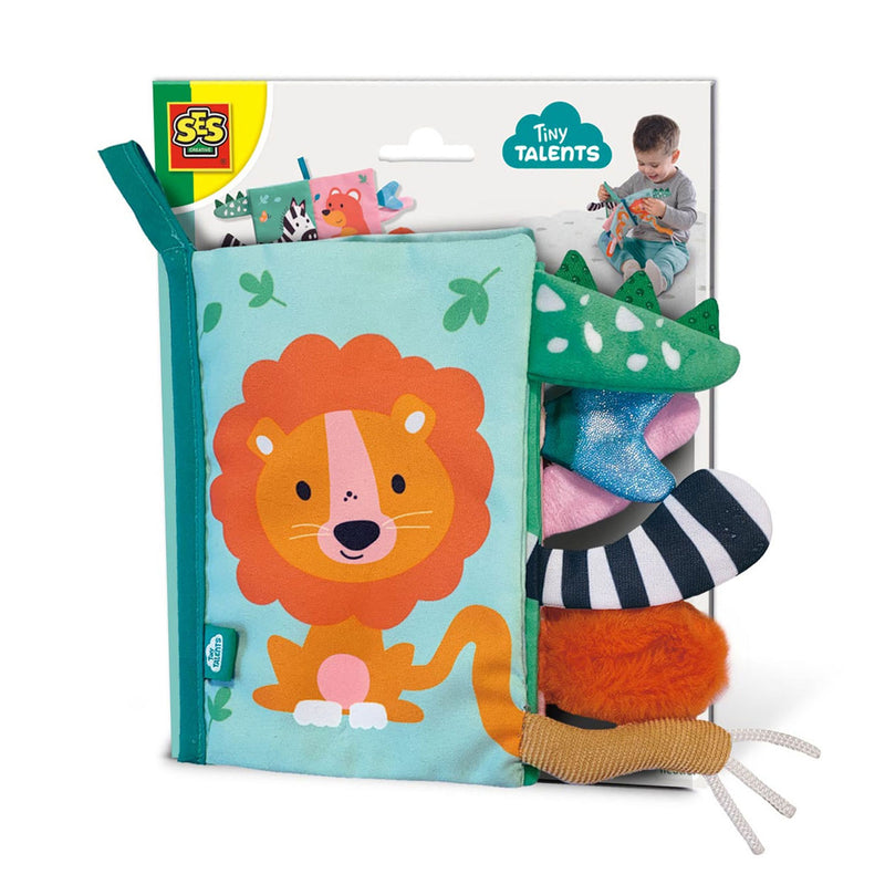 Load image into Gallery viewer, Ses creative ses tiny talents sensory soft dierenstaarten boek
