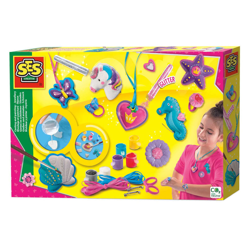 Load image into Gallery viewer, Ses gips gieten en schilderen - sieraden
