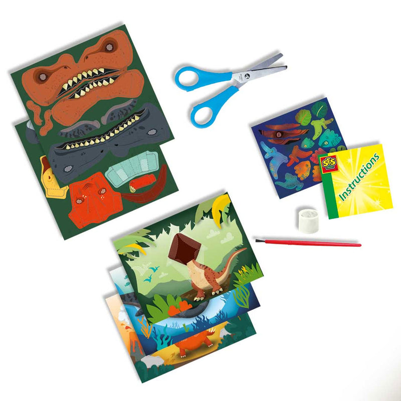 Load image into Gallery viewer, SES Pop-up Kaarten Dino's
