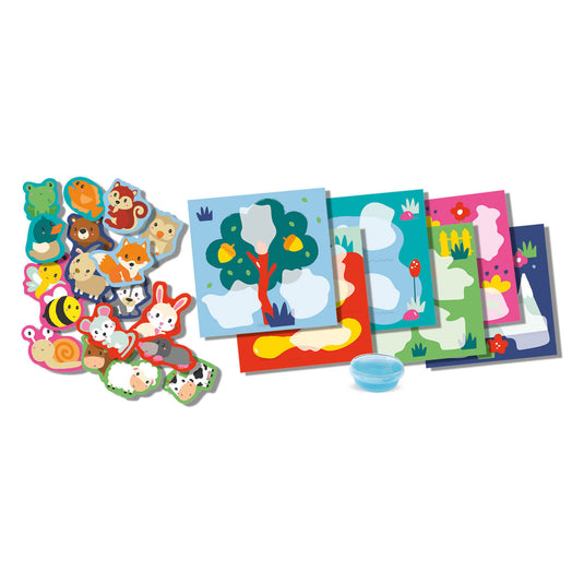 Ses creative ses my first my first - waar woon ik? dieren plakken