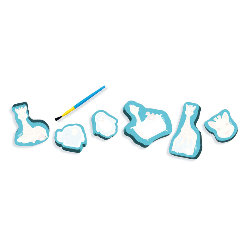 Load image into Gallery viewer, Ses sophie la girafe kleuren met water in bad
