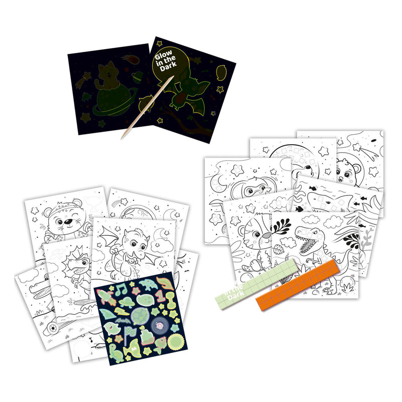 Load image into Gallery viewer, Ses creative ses doe kleurboek glow in the dark 3in1
