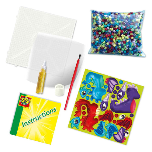 Ses strijkkralen - draken