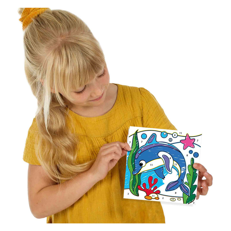 Load image into Gallery viewer, Ses creative ses kleuren op nummers - driehoek grip stiften
