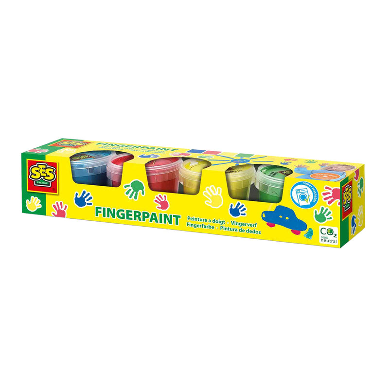 Load image into Gallery viewer, Ses vingerverf primaire kleuren, 4x110ml
